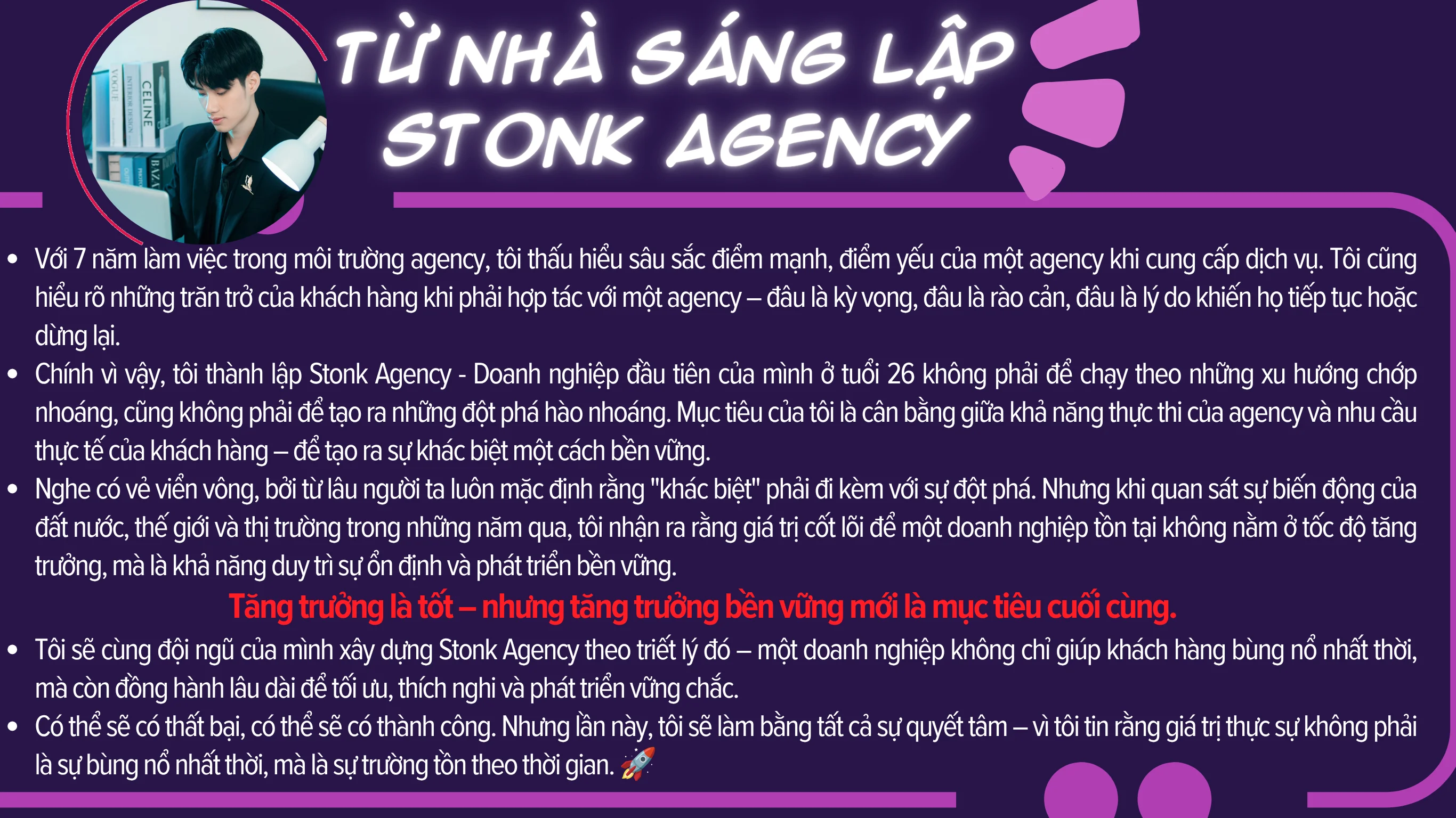 Câu chuyện từ người sáng lập
